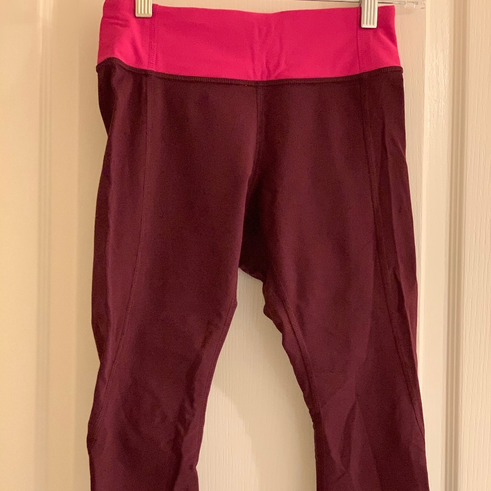 Lululemon Tight Stuff Crop Legging - Raspberry